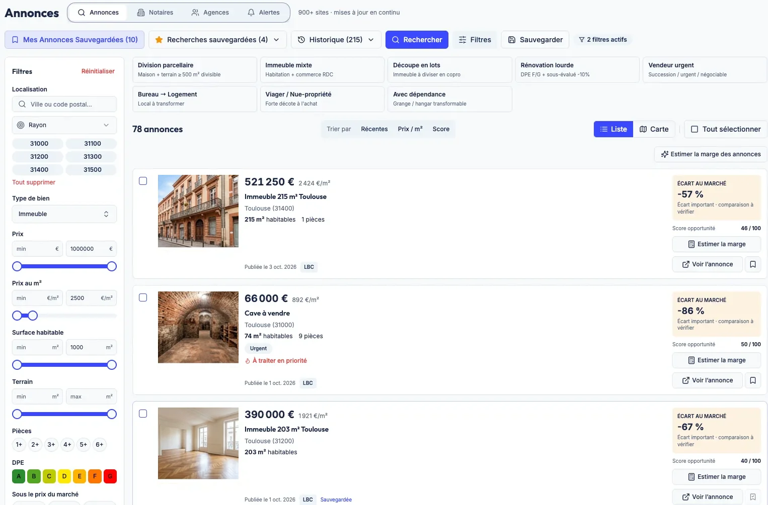 Agrégateur d’annonces Aprilyos avec les stratégies de recherche des marchands de biens